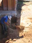 Hand shoveling cleans up the edges....