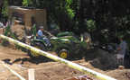 George pops by with his John Deere to...