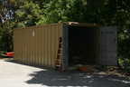 The cargo container showed up a little...