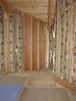 Now that drywall is inside (foreground),...