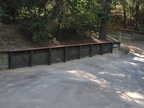 The retaining wall is done. As usual,...