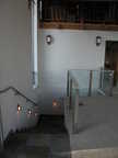 Here's the handrail with the lights on....