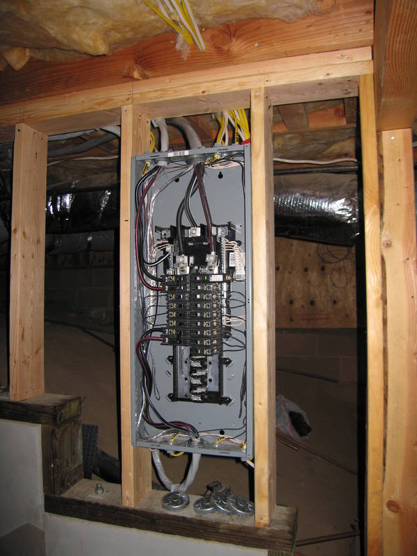 Our electrical contractor's fine work on...
