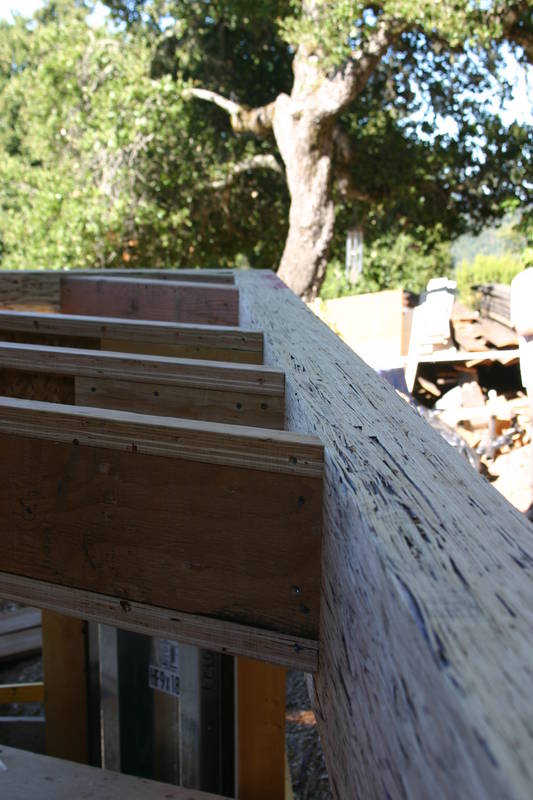 More engineered lumber: truss joists....