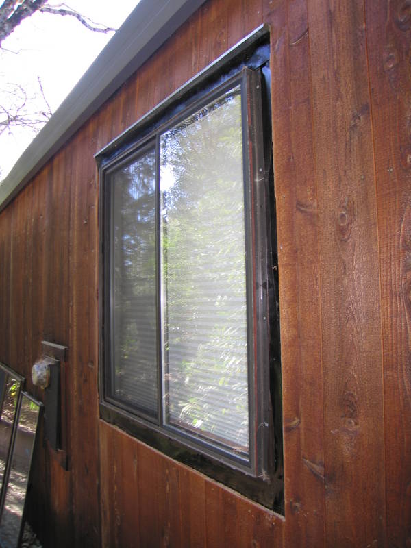 Reused this double pane window from the...