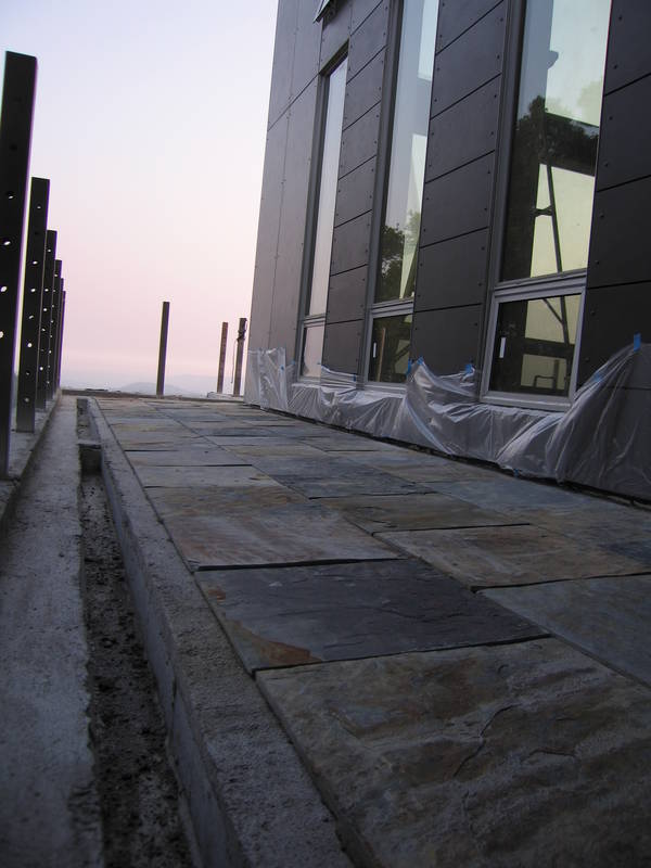 Whole tiles on the east deck....