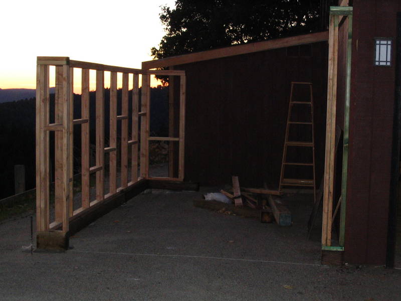 All walls up... ready for roof joists