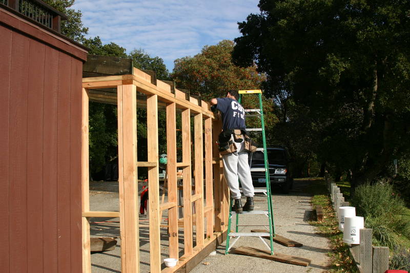 Finishing the joists